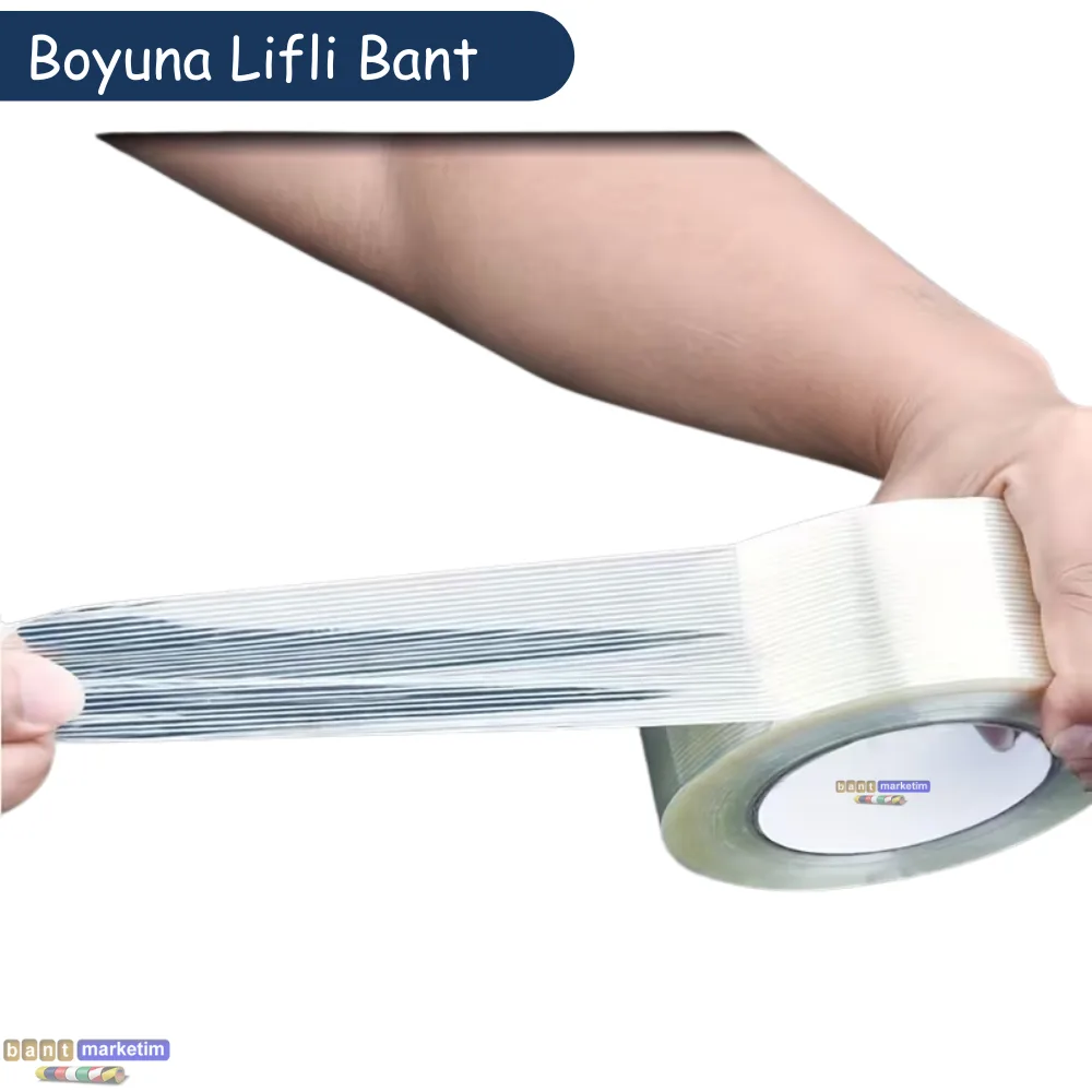 Boyuna Lifli Filament Bant Cam Elyaf Takviyeli Ambalaj Bandı 50mm x 50m