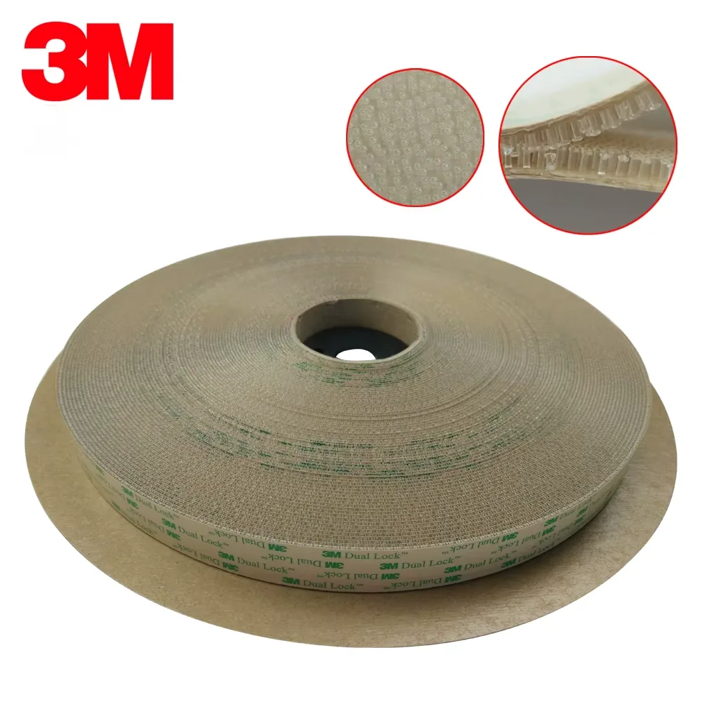 SJ4570 Şeffaf Cırt Dual Lock Yapışkanlı Cırt 1000 Kez Açılıp Kapanabilir 25mm x 45.7mt