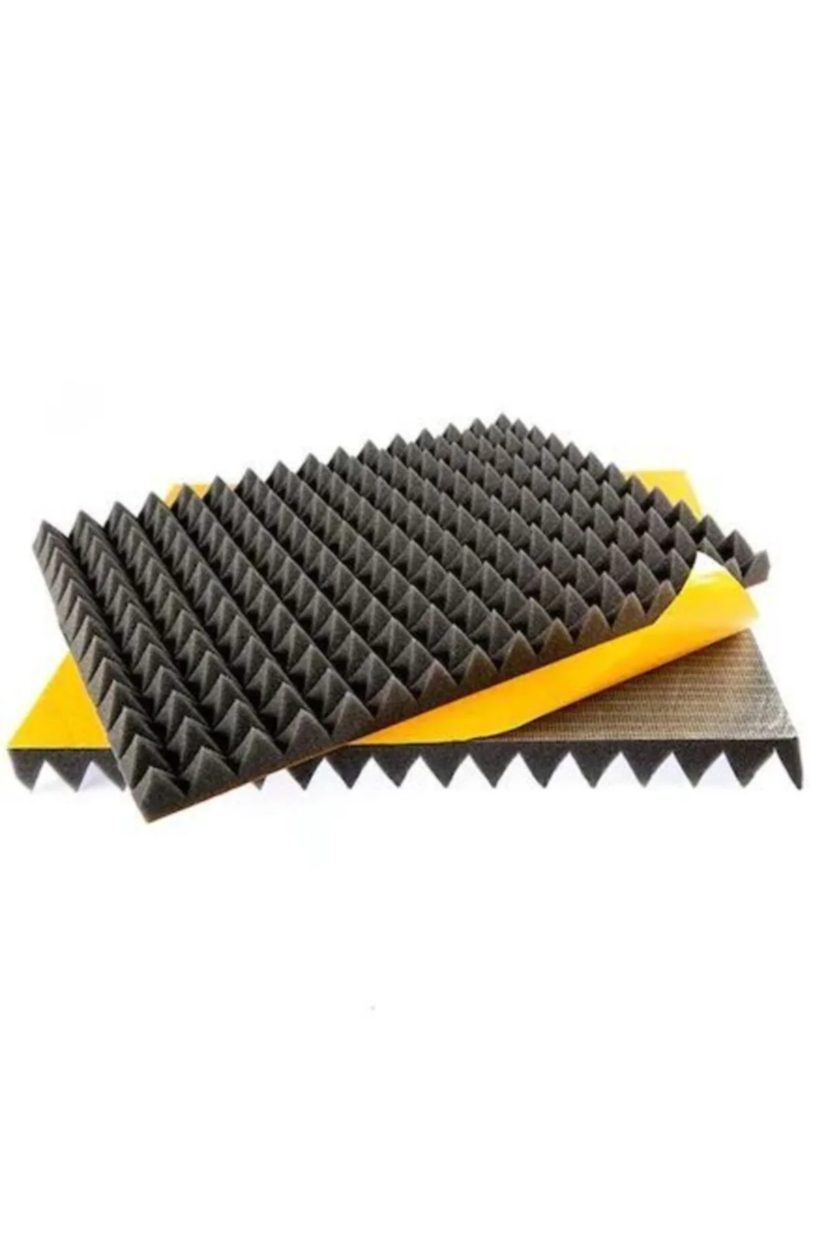 Yanmaz Akustik Ses Yalıtımı Bantlı Piramit Sünger (4cm) Ebat 48x48 (20Adet)
